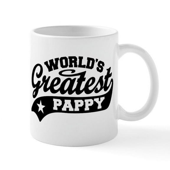 CafePress - World's Greatest Pappy Mug - 11 oz Ceramic Mug - Novelty Coffee Tea Cup