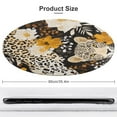thumbnail image 2 of Leopard Print Soft Bedroom Round Area Rug, Washable Cute Nursery Circle Throw Mat, Non-Slip Contemporary Small Low Pile Floor Carpet for Dorm Bedside, 2 of 7
