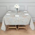 thumbnail image 4 of 52x52 Inch Waterproof Square Tablecloth, Thickened Polyester Table Cover for Dining & Parties, Floral Print, 4 of 6