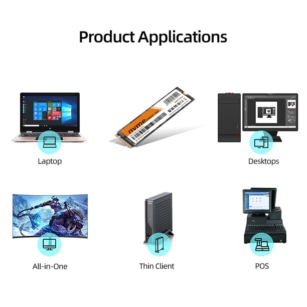 Unidad De Estado Sólido Unidad interna de estado sólido de alta velocidad SSD de 128/256/512 GB y 1/2 TB para computadora portátil/de escritorio Ehuebsd Para estrenar