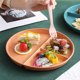 thumbnail image 1 of Apmemiss Clearance Divided Plates for Kids Adults, 3-Compartment Microwave Safe Reusable Dinnerware, Food Grade Plastic Portion Control Plates for Indoor Outdoor Picnic Camping School Lunch, 1 of 9