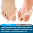thumbnail image 4 of WILLED 12 Pack Bunion Cushion and Protector, Bunion Pads, Bunion Corrector and Bunion Relief with Gel Shield, Treat Pain in Big Toe Joint, Realign Big Toe and Relieve Bunion Pain, 4 of 6