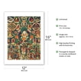 thumbnail image 2 of Vajrasattva with Consort Vajragarvi - Tantric Buddhist Deity - Vintage Tibetan Thangka Buddhist Painting - Tibet, 13th Century - Bamboo Fine Art 290gsm Paper (Unframed) 12x16in, 2 of 4