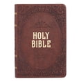 thumbnail image 2 of KJV Holy Bible, Compact Bible - Dark Brown Faux Leather Bible w/Ribbon Marker, Red Letter Edition, King James Version, 2 of 5