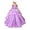 Lilac, variant on Girl's Elegant Tulle Flower Girl Dress - Lace Applique First Communion & Pageant Gown, Princess Ball Gown for Weddings, Parties & Special Occasions