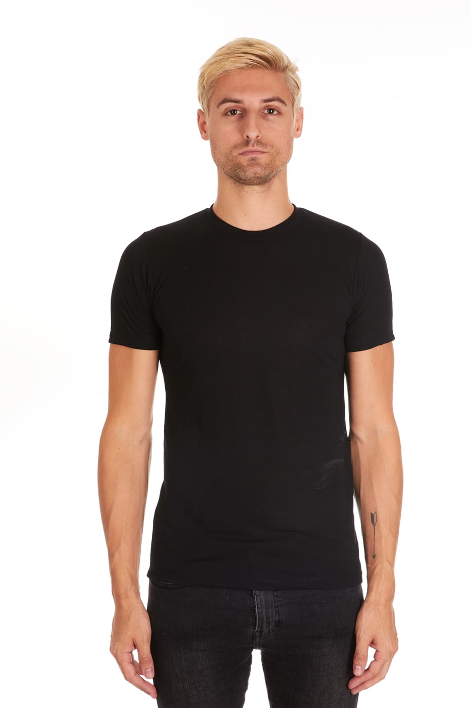 pacific men's super soft rayon short-sleeve crew-neck t-shirt - Walmart.com