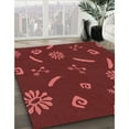 thumbnail image 2 of Ahgly Company Indoor Rectangle Patterned Crimson Red Area Rugs, 5' x 8', 2 of 6