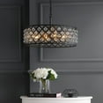 thumbnail image 4 of JONATHAN Y Gabrielle 23" Crystal/Metal LED Pendant, Oil-Rubbed Bronze, 4 of 7