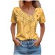 thumbnail image 1 of Top de Verano Mujeres Cuello en V Casual Top de Manga Corta, Ligera Primavera Y Blusa de Verano para las Mujeres, 1 of 5