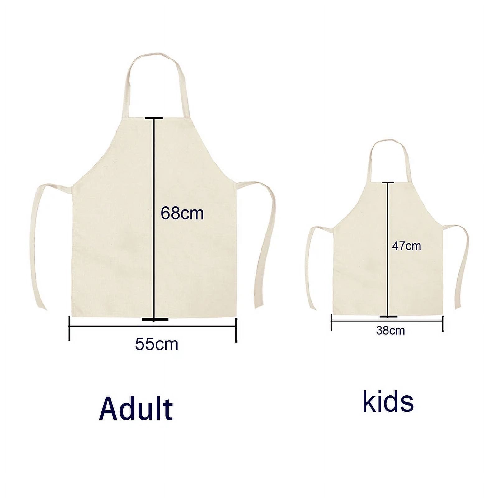 Cactus Pattern Kitchen Apron for Woman Sleeveless Cotton Linen Aprons ...