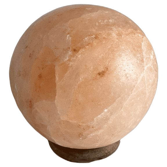 Himalayan USB Globe Salt Lamp, Multi Colored, Wooden Base, Handcraft Natural,
