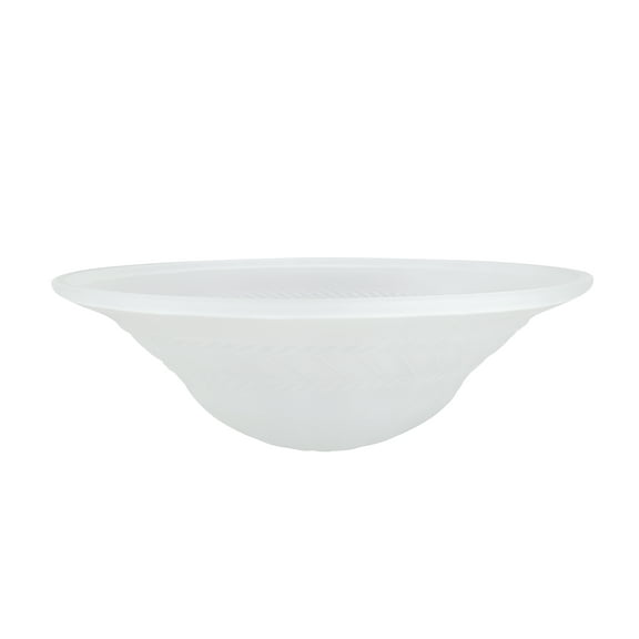 Aspen Creative 23121-01 Etched Alabaster Glass Shade for Medium Base Socket Torchiere Lamp, Swag Lamp and Pendant, 20" Diameter x 6-7/8" Height.