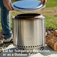 thumbnail image 5 of Solo Stove Bonfire Essential Bundle 2.0 | Incl. Smokeless Fire Pit, Stand, Lid, Camping Accessories, Portable for Wood Burning, Removable Ash Pan, Stainless Steel, H: 16.75in x Dia: 19.5in, 21.75lbs, 5 of 8