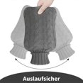 thumbnail image 4 of KAIYANG Bolsa de agua caliente de 2 litros en invierno con funda de punto gris, 4 of 4