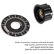thumbnail image 4 of 5 uds perilla de potenciómetro 6mm/27mm perillas de potenciómetro moleteadas Control de volumen tapa giratoria con placa de escala de esfera Digital ER, 4 of 5