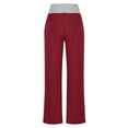 thumbnail image 6 of jjayotai Womens Pajama Pants, Soft Comfy High Waist Lounge Pants Stretch Casual Wide Leg Yoga Drawstring Trousers with Pocket, 6 of 9