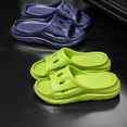 thumbnail image 4 of MIASHUI Women Slides Slippers Shower Bathroom Sandals Pool Beach Shoes,Blue,9, 4 of 9