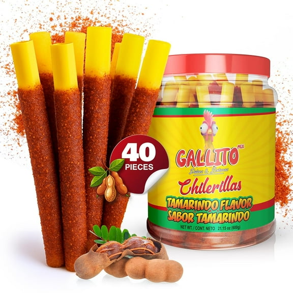 GallitoMex Chilerillas sabor Tamarindo 40pz (1 vitro)