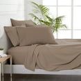 thumbnail image 5 of Bare Home 6 Piece Sheet Set, Microfiber, 2 Extra Pillowcases, Full, Taupe, 5 of 6