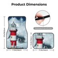thumbnail image 5 of Vsdgher Circular Lighthouse Car Foot Mat Set of 4 Pieces Universal Floor Liner Car Accessories Fits Most Cars, Trucks, Vans, sedans, SUV, 5 of 7