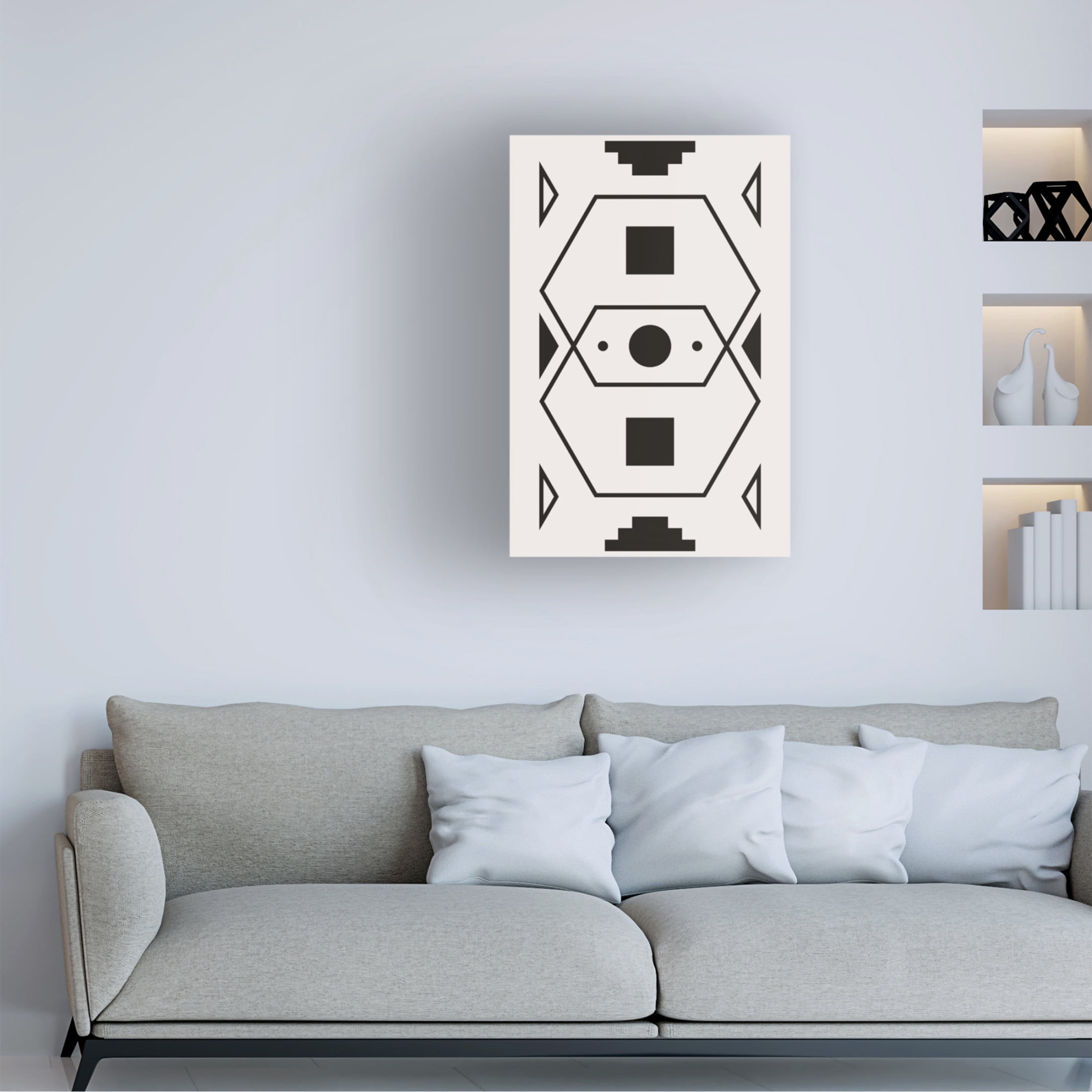 Trademark Fine Art jay stanley Minimal Shapes 3 Canvas Wall Art