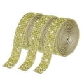 thumbnail image 1 of Unique Bargains 3Roll 1 Yard 8mm Self Adhesive Crystal Rhinestone Ribbon for Crafts Project, Lemon Yellow, 1 of 5