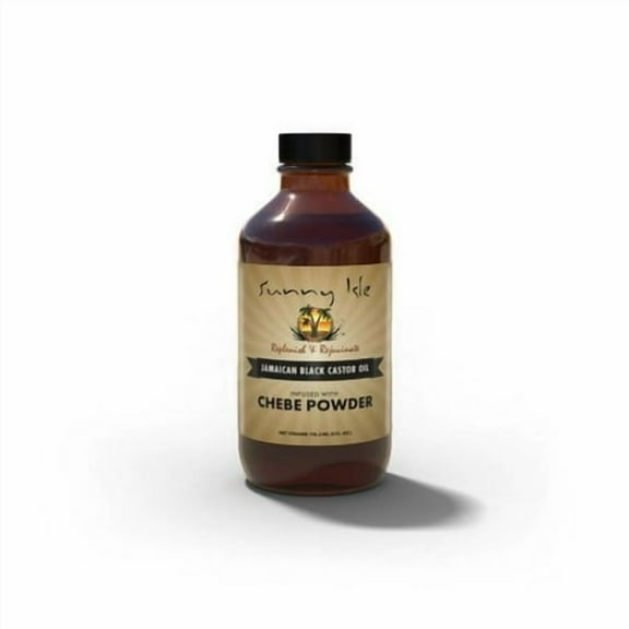 Sunny Isle Jamaican Black Castor Oil infused with Chebe Powder 4 fl. oz