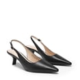 thumbnail image 4 of DREAM PAIRS Women's Slingback Kitten Heels - 2.36 Inch Low Heel Pointed Toe Pumps, Comfortable Closed Toe Dress Shoes for Office Work, Classic Holiday Heels, 4 of 8