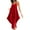 Red, variant on aidice Summer Rompers for Women V Neck Spaghetti Strap Loose Casual Irregularly Cropped Pants Jumpsuits
