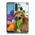 thumbnail image 1 of Head Case Designs Famous Animals Three Toed Sloth Soft Gel Case Compatible with Samsung Galaxy A21 (2020), 1 of 7