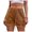 Khaki, variant on biudgviw Denim Shorts for Women Elastic High Waisted Trendy Drawstring Jeans Casual Hot Summer Shorts with Pockets