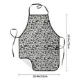 thumbnail image 5 of Naloa 1Pack Adjustable Bib Apron Waterdrop Resistant Cooking Kitchen Aprons for Women Men Chef, Wild Animal Leopard Print Print, 5 of 8