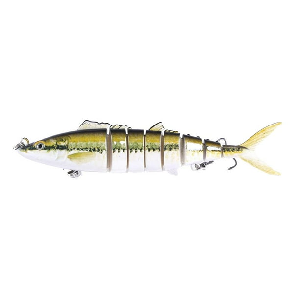 Señuelos de Lubina Señuelos de Natación de 8 Señuelos de Natación Articulados Múltiples de 4,3 " - lo 7 pulgadas DYNWAVEMX Señuelo de pesca articulado múltiple