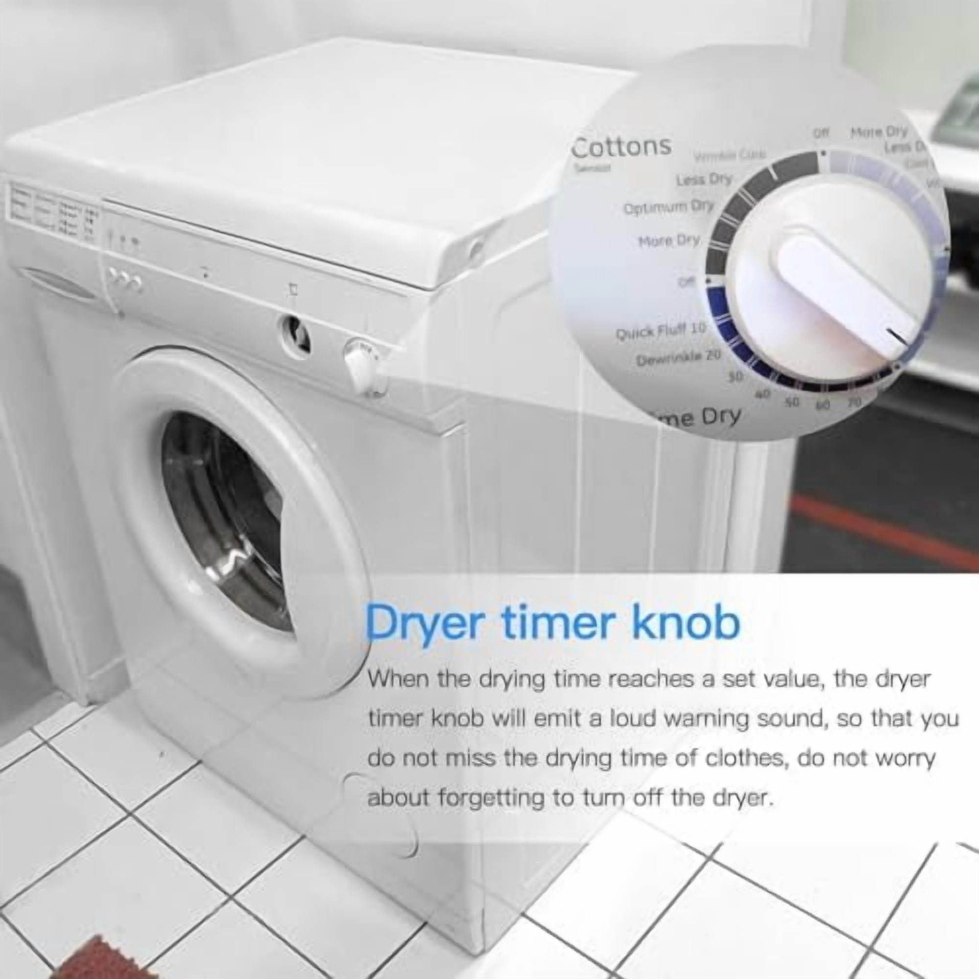 Dryer Control Knob WE03X25285 Replace AP6032623, PS11763058, WE03X25285, 4467014