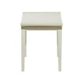 thumbnail image 5 of DecMode Wood Curved Stool, White, 5 of 7