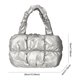 thumbnail image 3 of Bolso Acolchado Hinchado Almohadilla Suave Algodón Nube Plisado Mujeres Color Sólido Gran Capacidad, 3 of 9