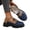 Navy, variant on Womens Platform Loafers Fashion Comfort Round Toe Slip On Lug Sole Chunky Heel Dress Loafers Work Business Office Daily Leisure Shoes