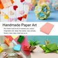 thumbnail image 6 of Uxcell 100 Sheet Origami Paper Double Sided Fluorescent Pink 8.3 x 5.8 inch Square Sheet for Art Craft Project, Beginners, Gifts Decor, 6 of 6