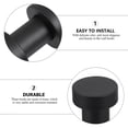 thumbnail image 4 of ifundom Wall Mounted Bathroom Hooks, Strong and Sturdy Black Metal, 4 Pieces for Home Organization and Towel Hanging, 4 of 6
