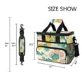 thumbnail image 3 of FORMRS Insulated Cooler Bag 24 Cans Capacity Soft Leakproof Lunch Box with Side Pockets, Floral Wave, 3 of 7