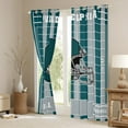 thumbnail image 3 of Erosebridal Sports Games Curtains for Living Room,American Football Blackout Curtains Set of 2(42x63),Philadelphia Curtains and Drapes(42x63) For Boys Kids,Super Cozy Room Decoration, 3 of 6