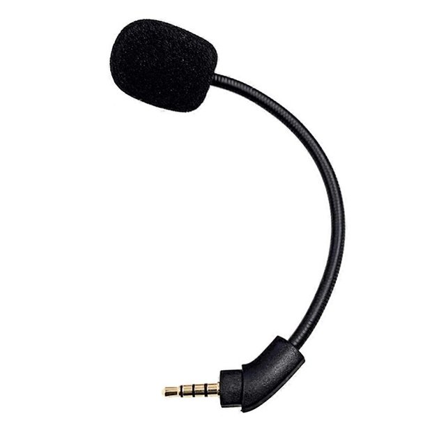 Replacement Aux 3.5mm Game Microphone Gooseneck Mic for Cloud S Gaming Headsets Headphones