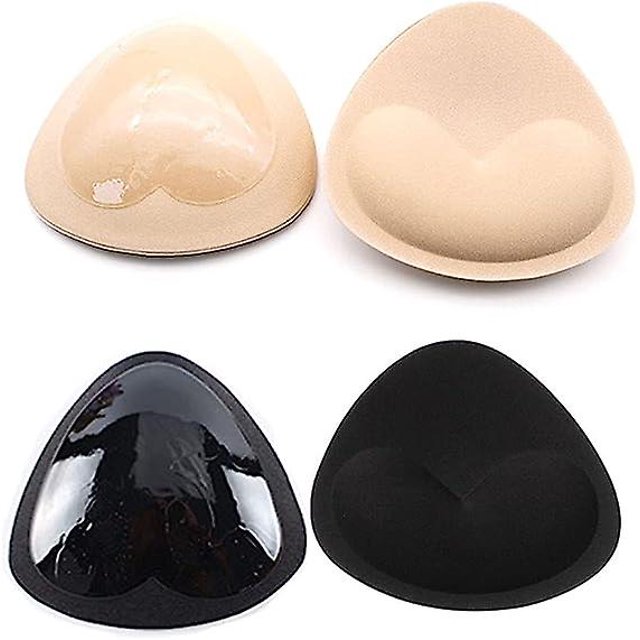 2 pares de almohadillas para sujetador, almohadillas push up para sujetador, almohadillas para el pecho para sujetador deportivo, almohadillas para bikini, sujetador sexy, insertos para sujetador.