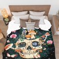 thumbnail image 6 of Dark Skull Mushroom Moon Soft Warm Flannel Throw Blanket Sofa Bed Living Room Blanket Gift for Kids Boys Girls Adults 60"x50" （M） for Teens, 6 of 6