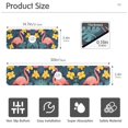 thumbnail image 3 of Yayeee Faucet Mat for Kitchen Sink 14.7" Diatomite Long Splash Guard Pad, Pink Floral Flamingo, 2 Pack, 3 of 7