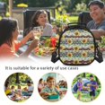thumbnail image 6 of Uourmeti Sunflower Pattern Portable Design Kids Lunch Bag for Hiking Travel, Neat Stitching Kids Insulated Lunch Bag, 6 of 6
