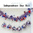 thumbnail image 2 of OutmaxHome 6Pcs 4th of July Tree Ornaments Hanging Balls- Memorial Day Ornaments Balls- Patriotic Ornaments for Independence Day Veterans Day Holiday Party Decoration, 2 of 9