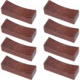 thumbnail image 1 of Juego de 8 soportes para palillos de madera (marrón coco), soporte para palillos de madera hechos a mano, soporte para cuchara de cena, forma cóncava, 1 of 5