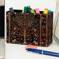 thumbnail image 5 of ERJLKXP Pen Holder for Desk Organizer,Vintage Exotic Blanket Pattern Pencil Cup Holder,Pen Desktop Storage Box for Home and Office Makeup Brush Holder, 5 of 6