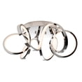 thumbnail image 1 of Artika Swirl Ribbon Modern LED Flush Mount Ceiling Light Fixture, Chrome, 1 of 5